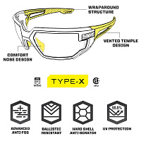 Очки Mechanix Tactical Type-X Smoke Lens